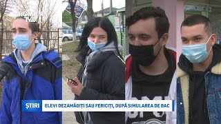 Elevi dezamăgiți sau fericiți după simularea de BAC [upl. by Leiram481]