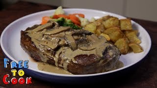 How to cook a Scotch Fillet with Creamy Mushroom Sauce [upl. by Nnawaj]