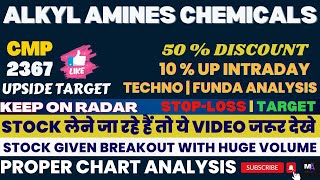 ALKYL AMINES SHARE LATEST NEWS  ALKYL AMINES SHARE ANALYSIS  ALKYL AMINES SHARE PRICE alkylamines [upl. by Surtimed]