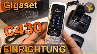 Einrichtung amp Funktionen Gigaset C430  C430A DECT SchnurlosTelefon mit Anrufbeantworter [upl. by Obeng]