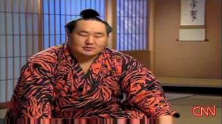 Sumo Wrestler Asashoryu Interview 朝青龍 [upl. by Ogram]