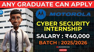 IAM Cybersecurity Internship 2025 Kickstart Your Career with Motorola Solutions [upl. by Nnylassej194]