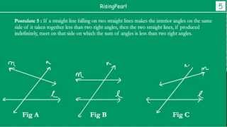 Euclids 5th postulate [upl. by Nortal]