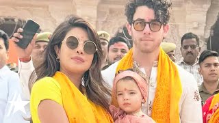 Priyanka Chopra amp Nick Jonas’ Precious Pics Of Malti Marie In India [upl. by Hairem]