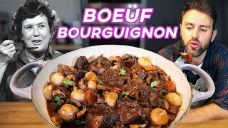 Julia Childs Boeuf Bourguignon  Jamie amp Julia [upl. by Atirihs70]