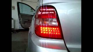 Stopuri Mercedes ML W164 LED facelift look by KITT 123tuningro [upl. by Elodea]