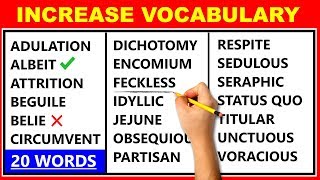 20 Difficult English Words  Improve Your Vocabulary  Learn Advanced English ✔️ [upl. by Naujed136]