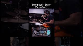 BENIGHTED  Scars  Drum Cover metal drummer cover shorts [upl. by Radbun]