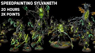 Speed Painting Sylvaneth 2000 points of minis in 20 hours of painting No airbrush required [upl. by Bernadine183]