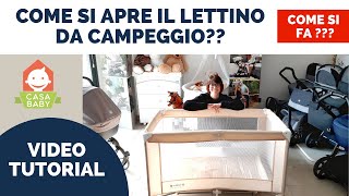 Come si apre un lettino da campeggio [upl. by Alhahs507]