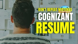 COGNIZANT RESUME  Cognizant Resume format for freshers [upl. by Yenohtna]