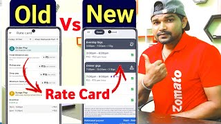 Zomato old vs New Rate Card 2023  Zomato rate card review in hindi 202324 [upl. by Yorgos]