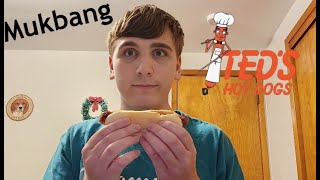 Teds Hot Dogs Mukbang [upl. by Mordy]