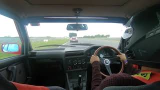 E30 S54 chasing Porsche 911 GT3 at Snetterton [upl. by Adnawyt]