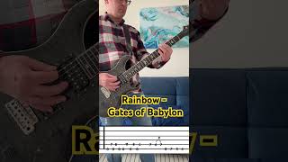 Rainbow Gates of Babylon Guitar Lesson [upl. by Ava43]