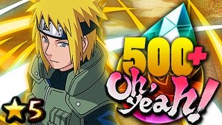 HOLY SampT 500 Ninja Pearl SUMMONS Minato Namikaze Blazing Festival Naruto Ultimate Ninja Blazing [upl. by Eidak]