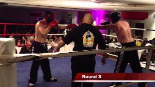 Darren Pope Vs Colin Ewen a novice Kickboxing VIDEO [upl. by Retla683]