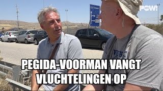 Pegidavoorman vangt vluchtelingen op [upl. by Aciamaj948]