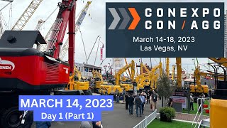 CONEXPO CONAGG 2023 LAS VEGAS MARCH 14 2023 LARGEST CONSTRUCTION SHOW IN NORTH AMERICA PART 1 [upl. by Airrotal]