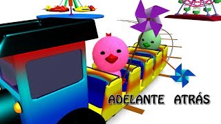 ADELANTE ATRÁS Nociones Espaciales Para Niños  Lateralidad Canción y Video Infantil La Pelota Loca [upl. by Jangro]