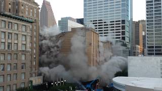 Macys demolition downtown Houston [upl. by Ruamaj]