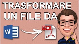 Come Trasformare un File Word in PDF o Salvare un Word direttamente in PDF [upl. by Carmina602]