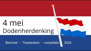 Bemmel  Dodenherdenking in Theaterkerk  2024 [upl. by Rosalinda]