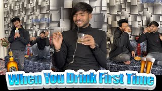 When Non Drinker  Drink For The First Time😂  Ankush Kumar [upl. by Eerat]