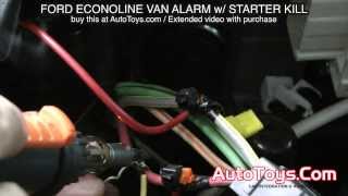 FORD VAN ALARM SYSTEM with STARTER KILL ECONOLINE E VAN AVITAL [upl. by Philo236]