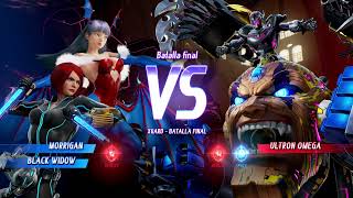 Marvel vs Capcom Infinite  Morrigan Aensland amp Black Widow vs Ultron Omega Final Boss Hard AI MvC [upl. by Euton]