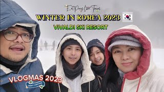 Korea Family Trip 2023 🇰🇷  Winter in Seoul  Vivaldi Ski Resort  EatPrayLoveTravel [upl. by Eilac]