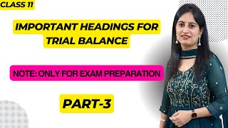 Exam Preparation Important Questions Part  3 trialbalance [upl. by Aittam]