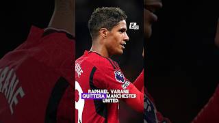 Varane quitte Manchester United football footballshorts [upl. by Hnamik192]