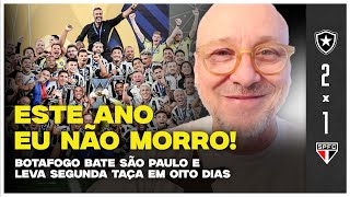 PÓSJOGO BOTAFOGO BATE SÃO PAULO E LEVA SEGUNDA TAÇA EM OITO DIAS [upl. by Gnat]