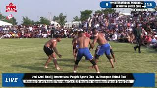 2nd Semi Final  International Punjabi Sports Club VS Brampton United Club [upl. by Gilud630]