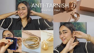 ANTI TARNISH Jewellery Haul ❤️ Trendy amp Aesthetic Everyday Wear Rings Earrings Bracelets [upl. by Hsotnas484]