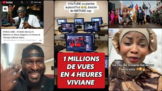 les réactions 🔥 au 1 millions de vues du clip Viviane remix de Maahlox 🇨🇲 en 4 heures [upl. by Phail]