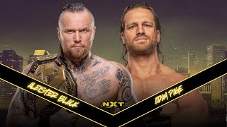 NXT Aleister Black vs Adam Page [upl. by Cully624]