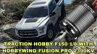 Fitting a HW Fusion Pro 2300kv in the Traction Hobby F150 18 scale All you need to Know and Tests [upl. by Teuton66]