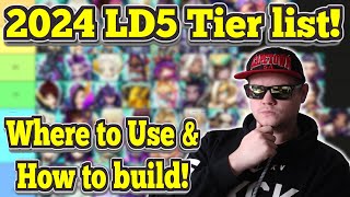 2024 LD Nat 5 Tier List  How to build amp Where to Use With Timestamps  Summoners War [upl. by Eirruc]