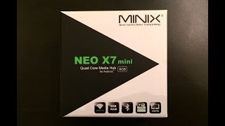 Minix Neo X7 Mini  Unboxing and Setup [upl. by Nodyarg196]