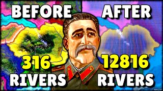 I Added 10000 Extra RIVERS To EVERY PROVINCE In HOI4 [upl. by Byler]