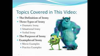 Irony amp Its Purpose with Examples and Practice [upl. by Elledoj478]