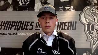 2020 QMJHL PostDraft Interview  Tristan Luneau [upl. by Myk]