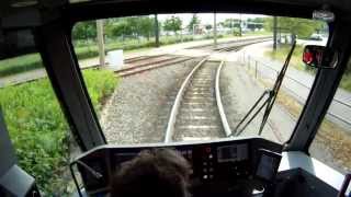 Durch das größte Straßenbahnkreuz Deutschlands  Im Führerstand der Straßenbahnlinie 3 der RSAG [upl. by Sabu567]