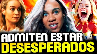 🤣 MARVEL CONFIESA ESTAR EN PÁNICO 👍 COMPLETAMENTE HUMILLADOS POR EL DESASTRE DE THE MARVELS [upl. by Stanwood]