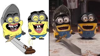 Minions 4  Funny Drawing Meme  Despicable 4  Minions cartoon [upl. by Yhotmit]