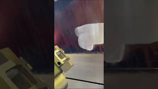 Laser cleaning of oil stains on stainless steel [upl. by Anitserp]