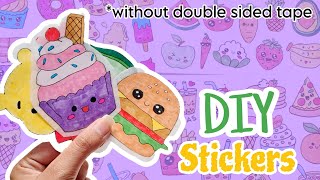 How to make stickers at home  DIY stickers without double sided tape  diy sticker [upl. by Loredana501]