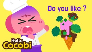 Do You Like Broccoli Ice Cream  Kids Songs amp Nursery Rhymes  Hello Cocobi [upl. by Anecuza]